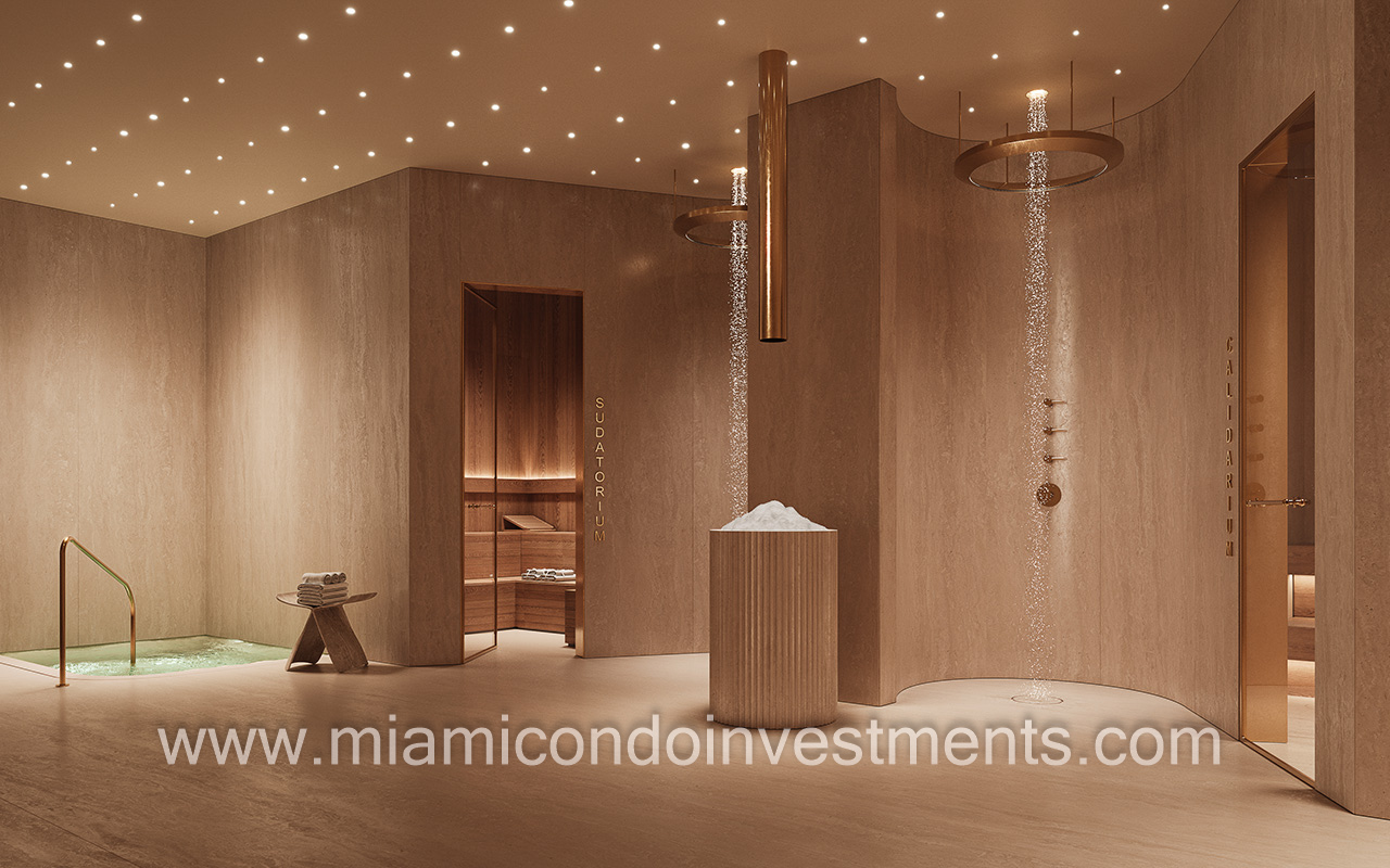 hydrotherapy spa at the Four Seasons Residences Coconut Grove