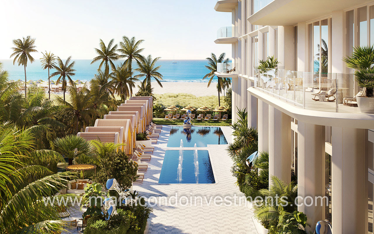 Ritz-Carlton Residences South Beach pool deck