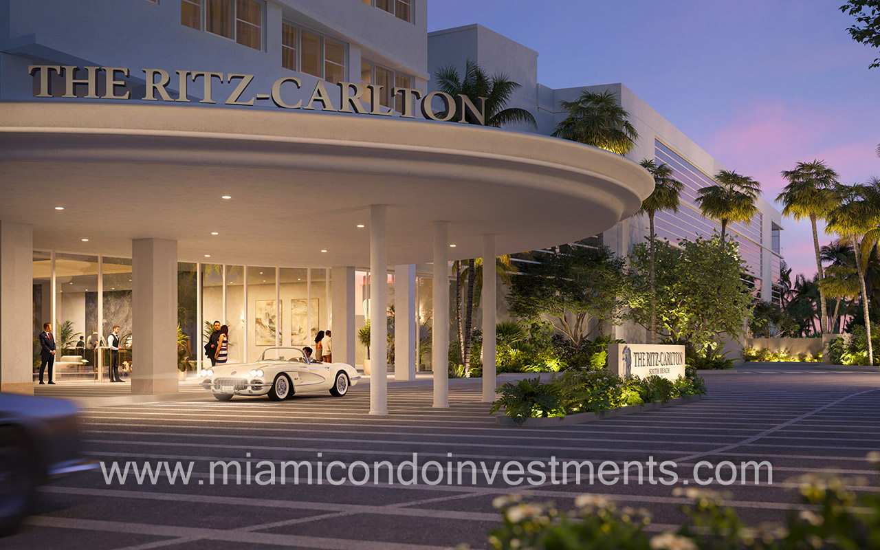 Ritz-Carlton Residences South Beach porte cochere