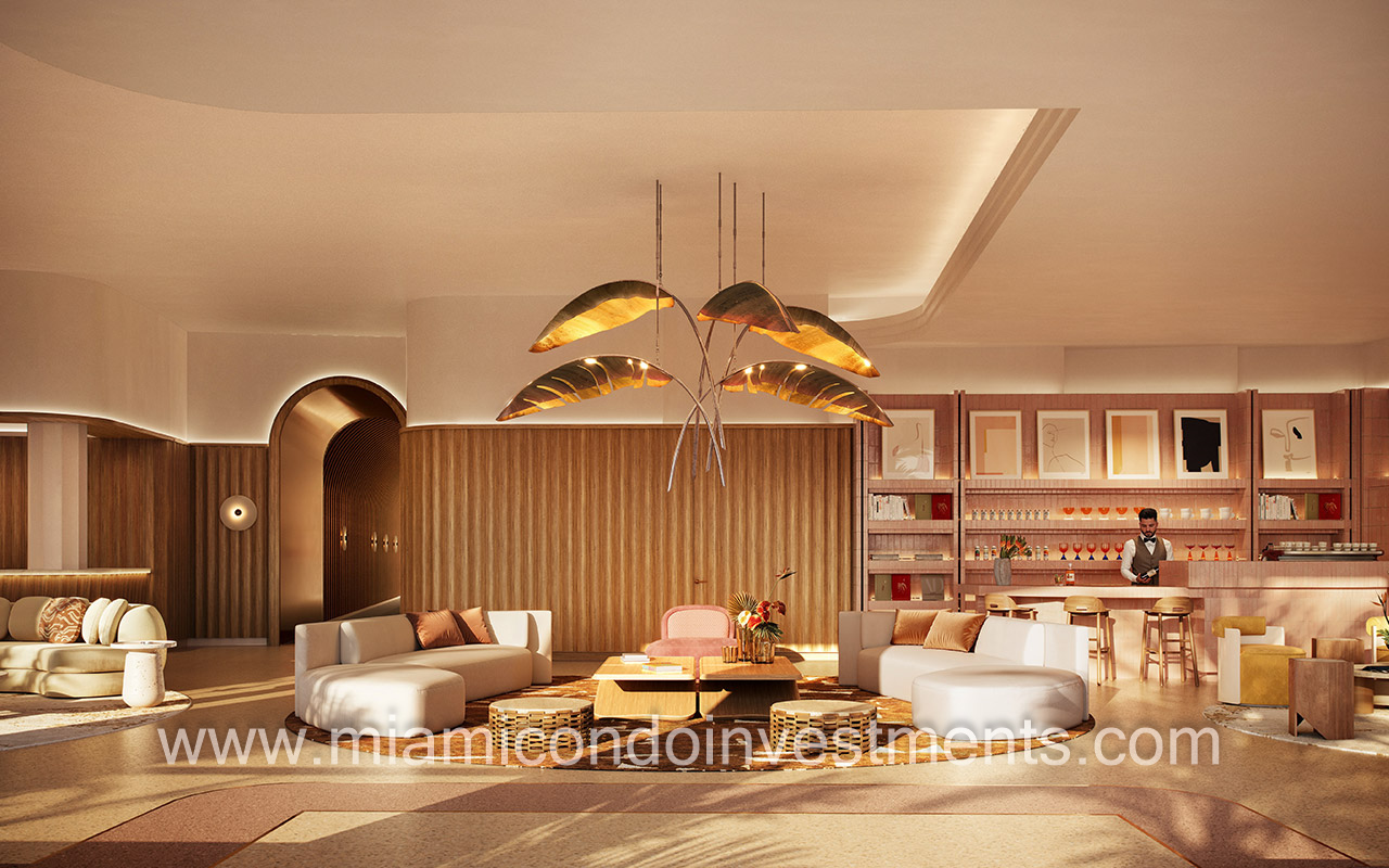 Ritz-Carlton Residences South Beach lobby and bar