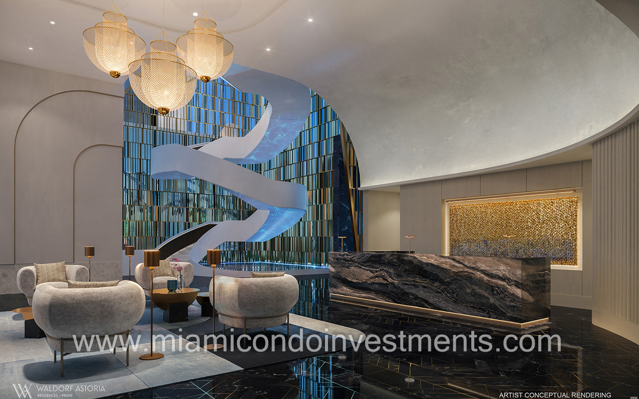 Waldorf Astoria Miami lobby 2